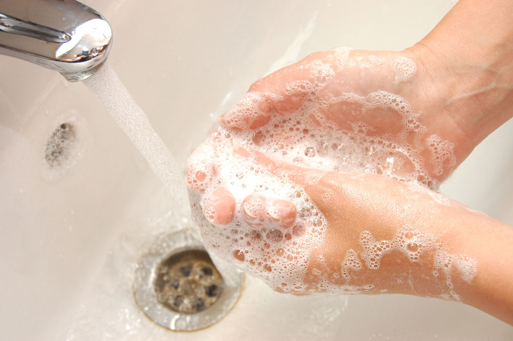Washing Hands with soap